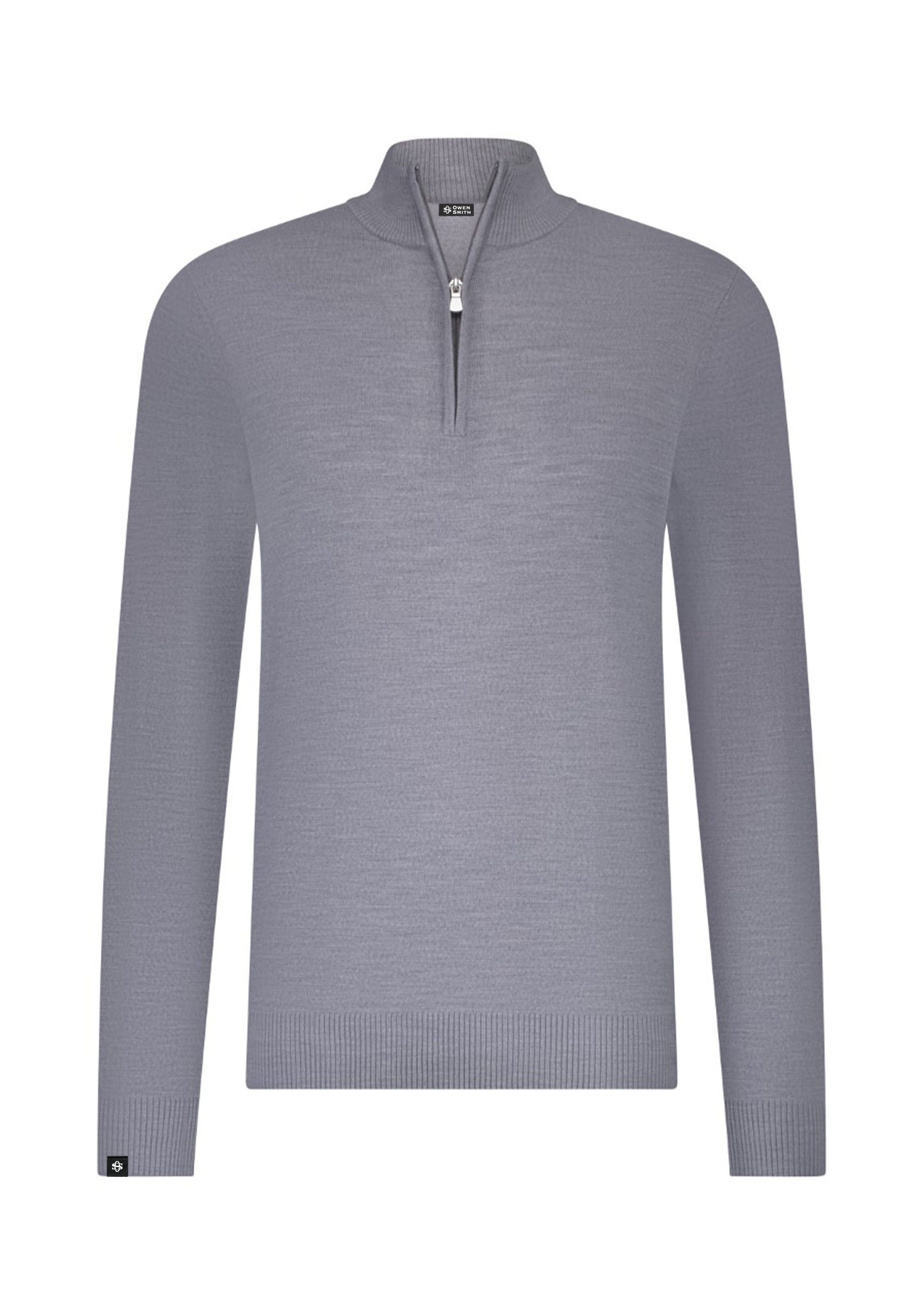 Trui halfzip - Licht grijs