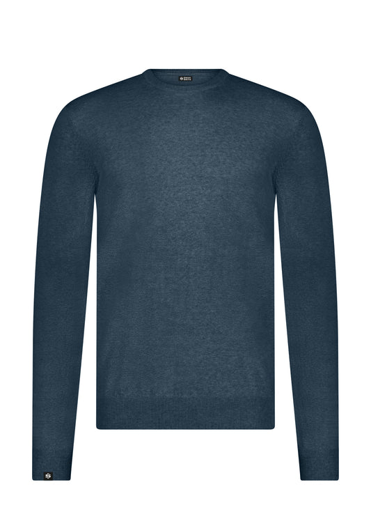 Trui ronde hals - blauw