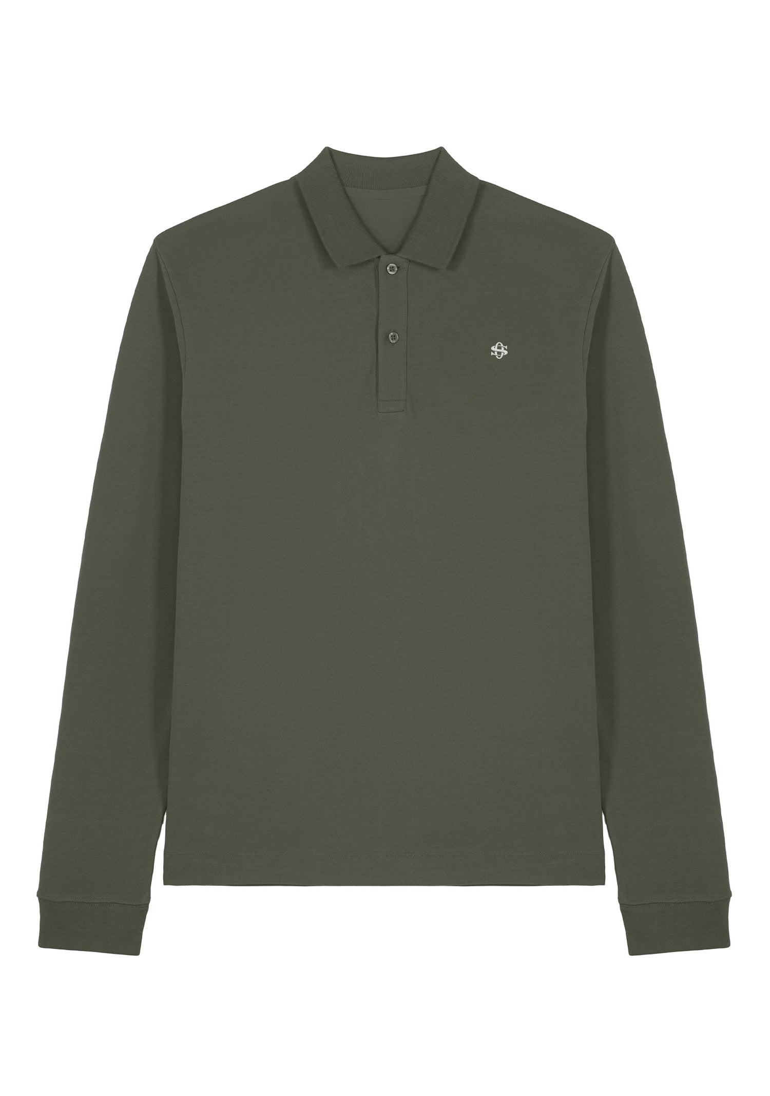 Polo longsleeve - khaki