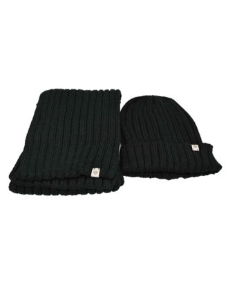 Set sjaal & muts - Antraciet