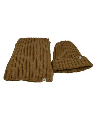 Set sjaal & muts - Camel