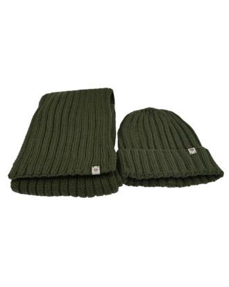 Sjaal & muts - Khaki