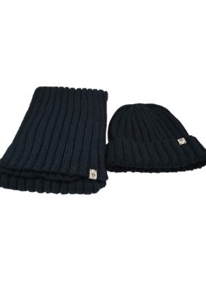 Sjaal & muts - Donkerblauw