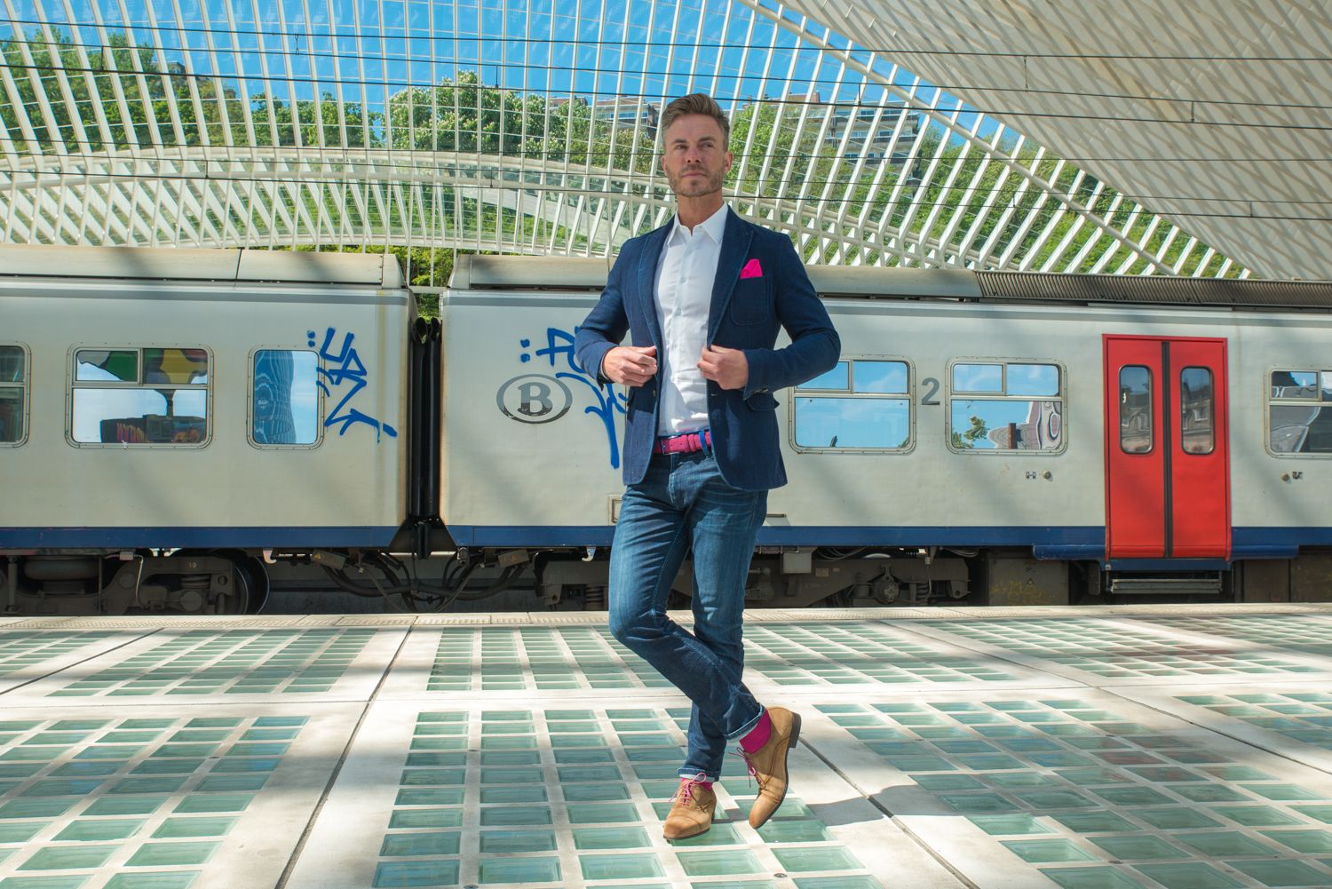 Set veters & sokken - Fuchsia - Afbeelding 2