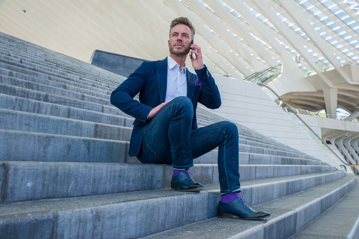 Set veters & sokken - Paars - Afbeelding 2