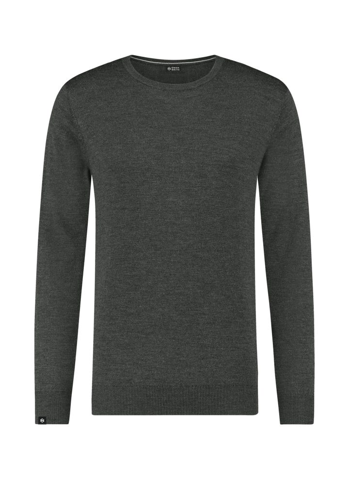 Trui ronde hals groen